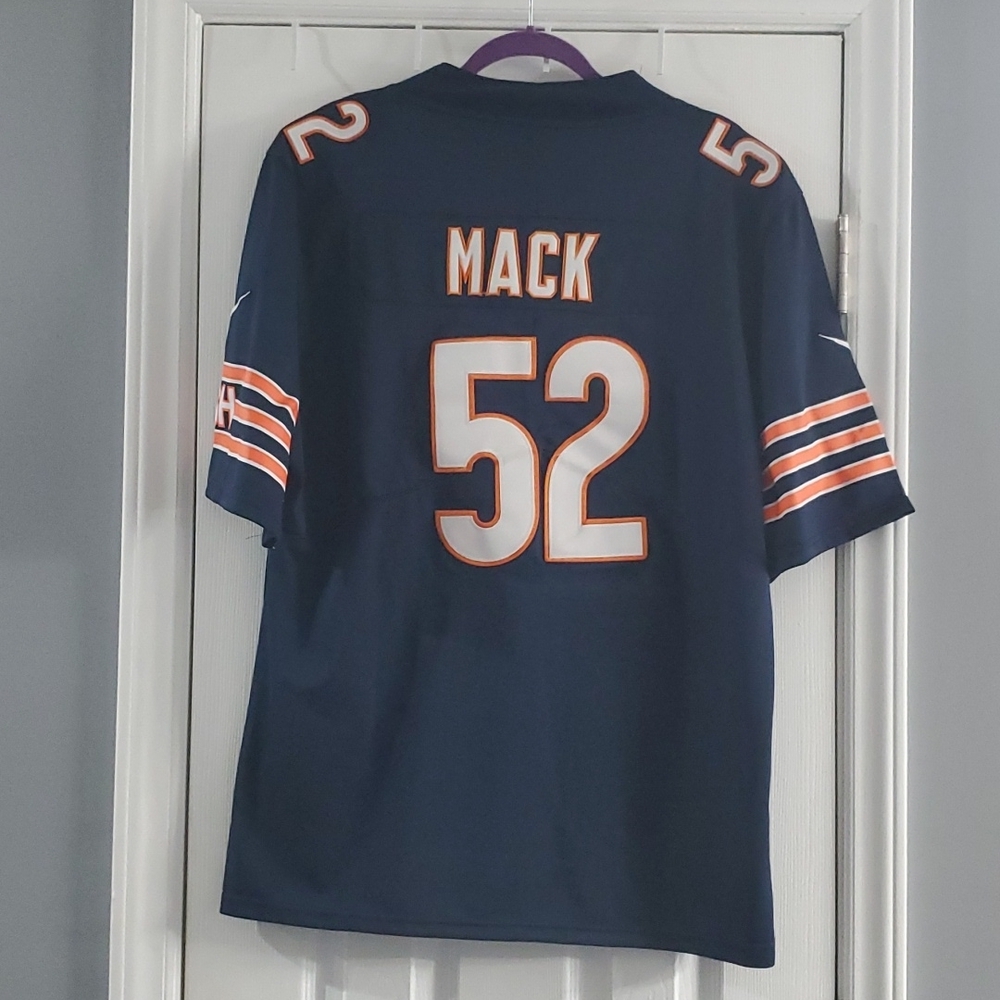 52 CHICAGO BEATS All-Sewn Blue Football Jersey